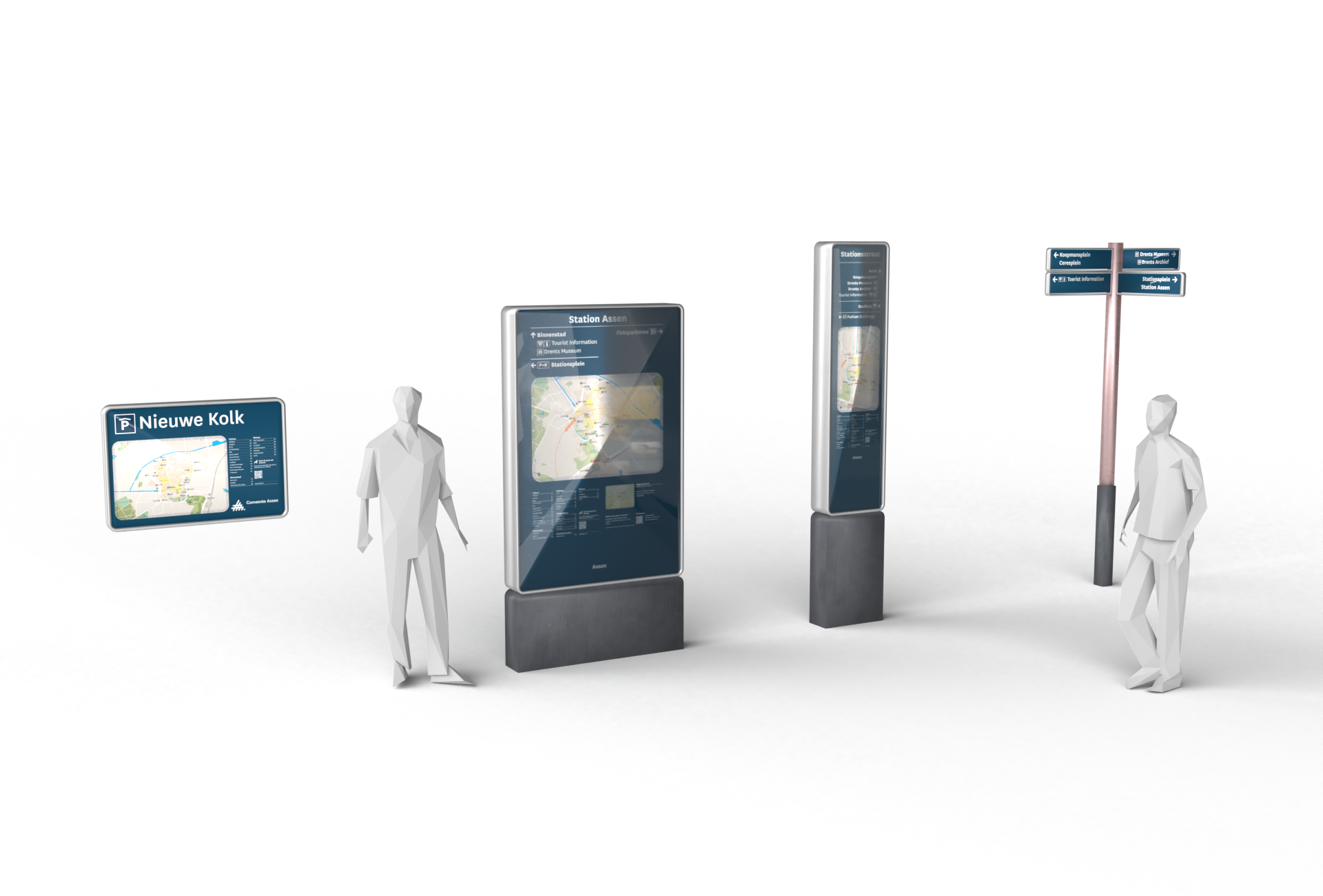 Wayfinding framework render Assen